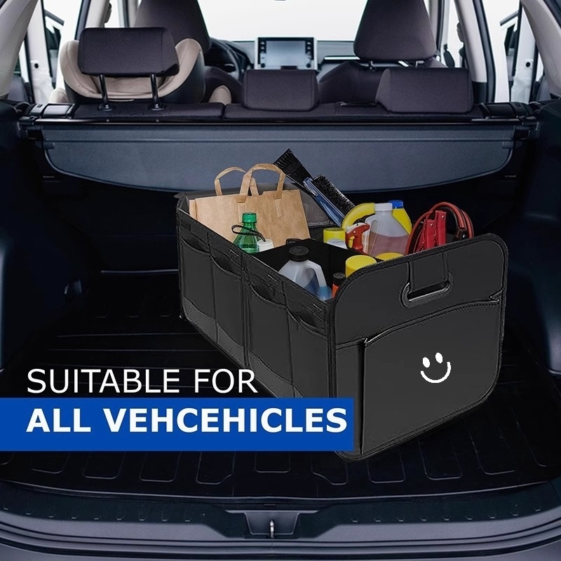 Interior Design Zoning - Smiley face design car trunk polyester
