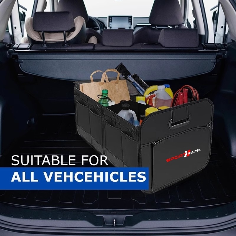 Interior Design Zoning - SportRacingCar trunk polyester storage box，Foldable design/Zoned