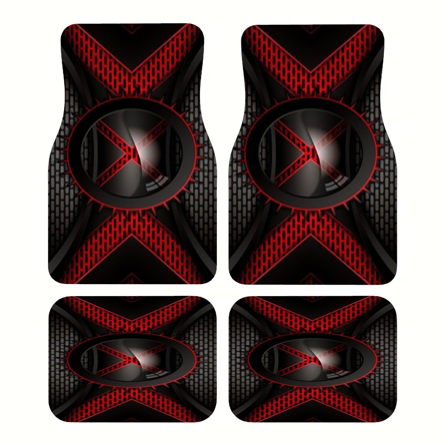 4pcs Car Floor Mats, Black & R - đánh giá và giá Interior Design Industrial Style
