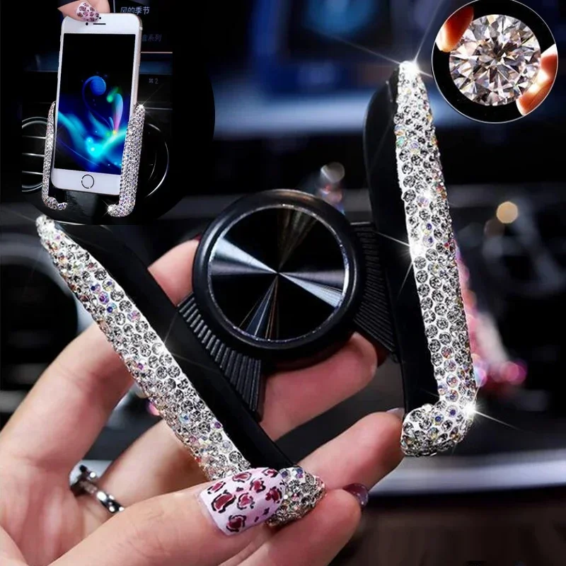 New Car Phone Holder Diamond C - đánh giá và giá Interior Design Texture