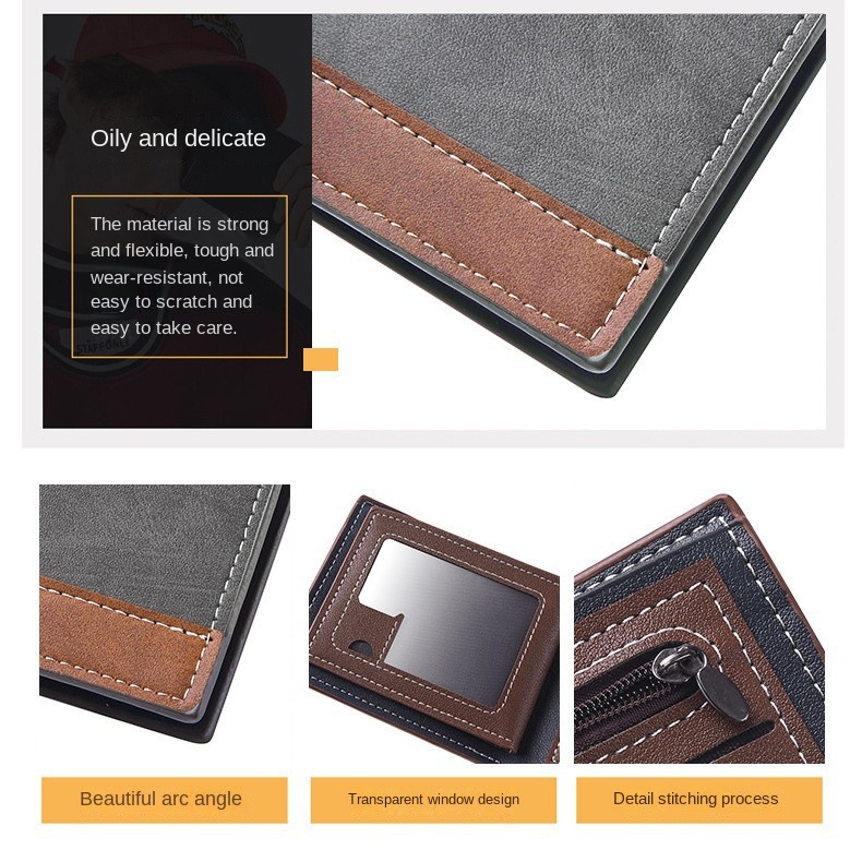 New PU Leather Men's Short Wal - đánh giá và giá Interior Design Id