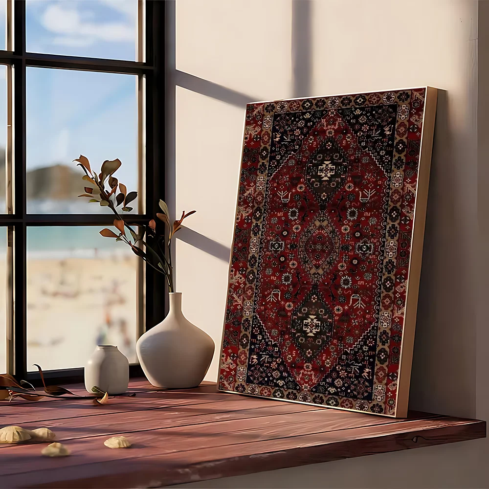 Persian Rug Poster No Framed P - đánh giá và giá Printed Rug Abstract