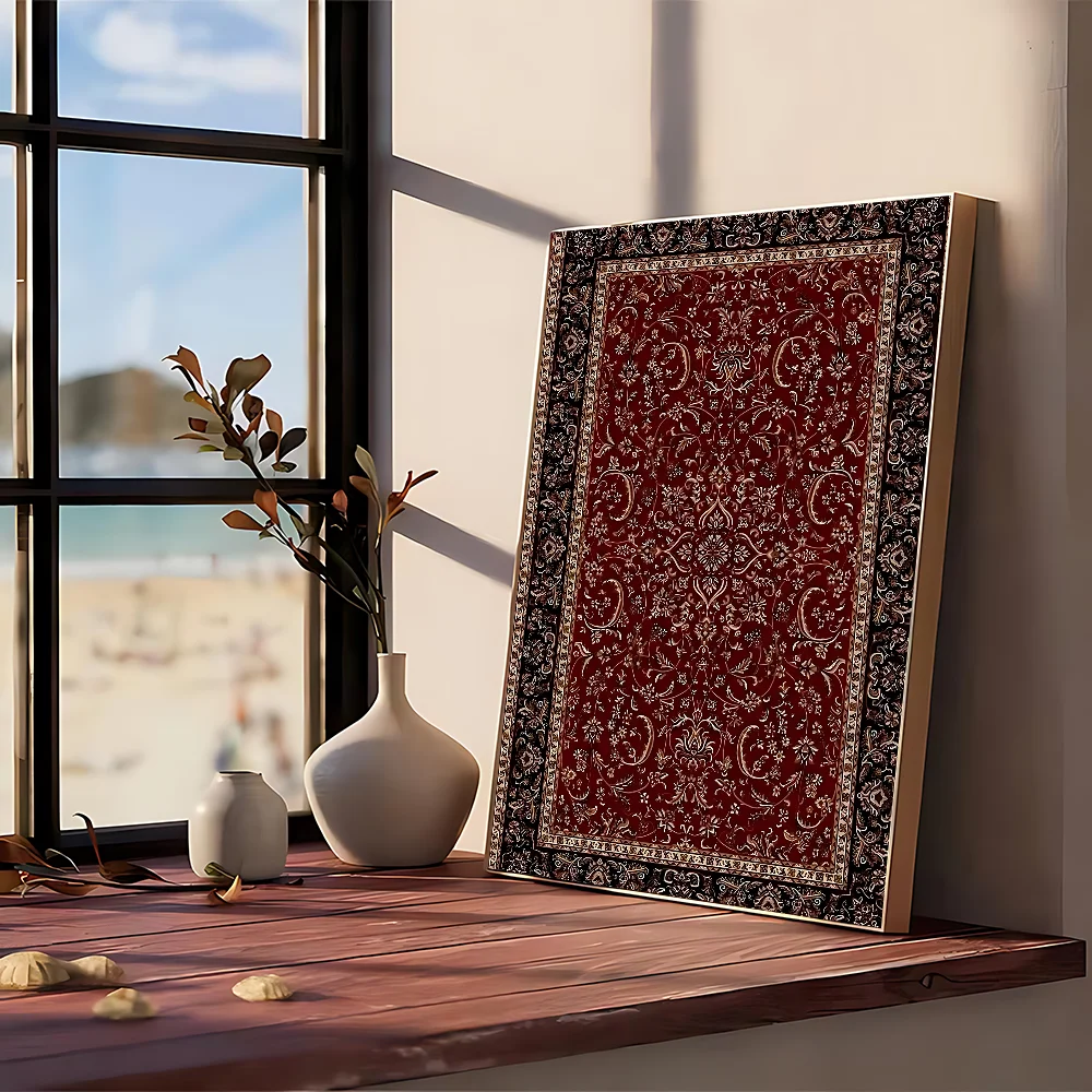 Persian Rug Poster No Framed P - đánh giá và giá Printed Rug Abstract